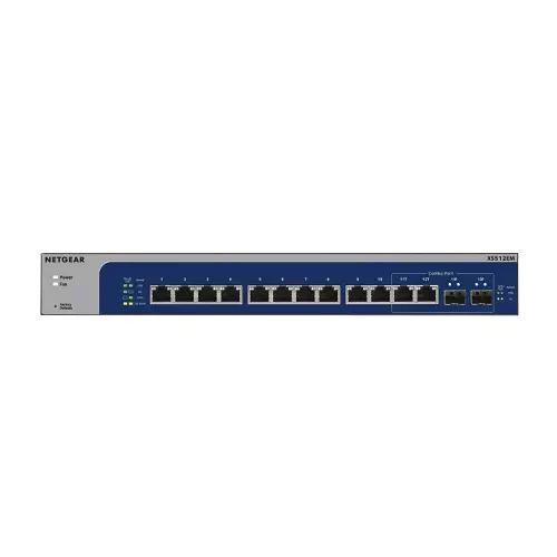 NETGEAR XS512EM 12-PORT 10G  ETHERNET RACKMOUNT MULTI-GIGABIT SWITCH