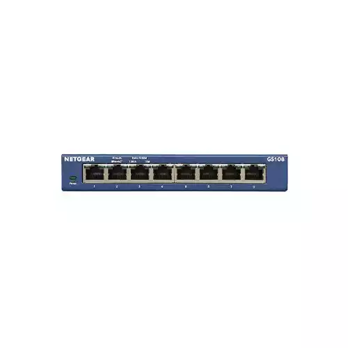 Netgear GS108 8-Port Gigabit Ethernet Unmanaged Switch thumbnail
