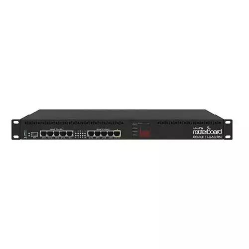 Mikrotik RB3011UiAS-RM 10xGigabit Ethernet Rackmount Router thumbnail
