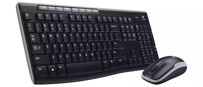 Logitech mk260r Wireless Keyboard Mouse Combo - Black thumbnail