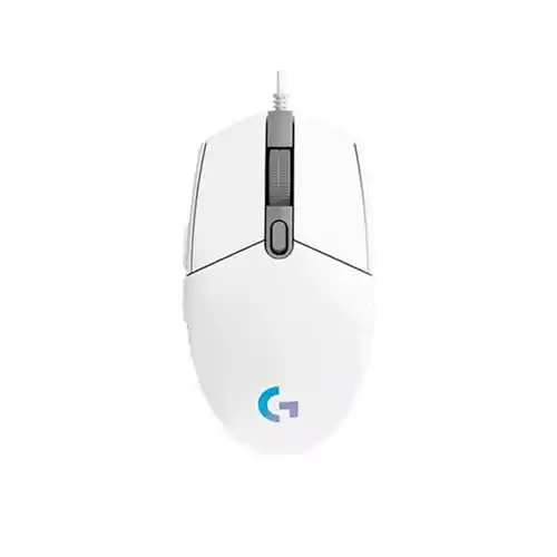 Logitech G102-LIGHTSYNC RGB Wired Gaming Mouse (White)