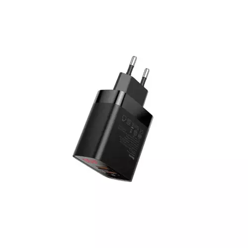 Baseus CCJMHA-A01 Mirror Lake Dual QC Digital Display Quick Charger-1