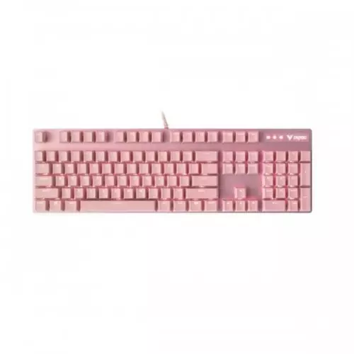 RAPOO V500 PRO BACKLIT USB MECHANICAL GAMING KEYBOARD PINK