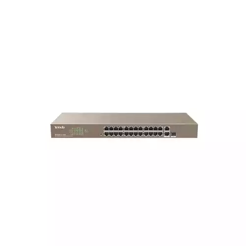 TENDA TEF1226P-24-410W 24FE+2GE/1SFP SMART SWITCH WITH 24-PORT POE