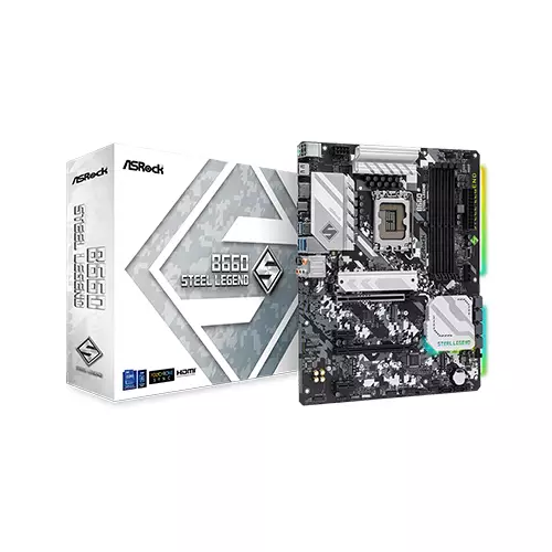 ASROCK B660 STEEL LEGEND 12TH GEN ATX MOTHERBOARD