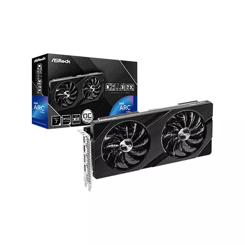 ASROCK INTEL ARC A750 CHALLENGER D 8GB OC GDDR6 GRAPHICS CARD