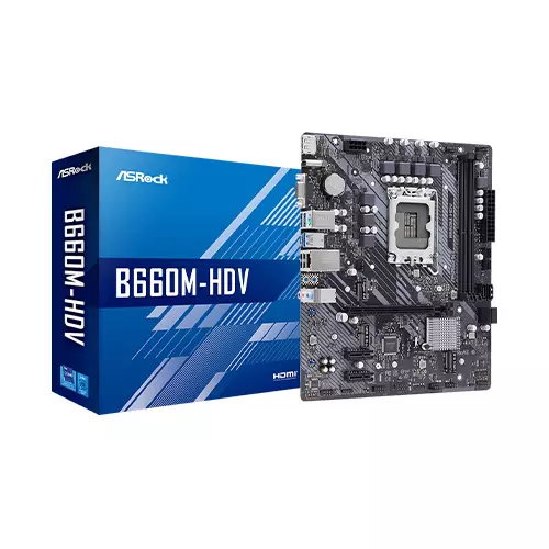 ASROCK B660M-HDV 13TH GEN MICRO ATX INTEL MOTHERBOARD