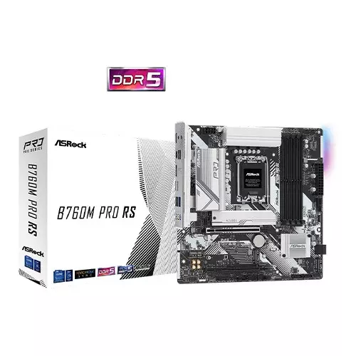 ASRock B760M Pro RS DDR5 Intel 14th Gen Micro ATX Motherboard