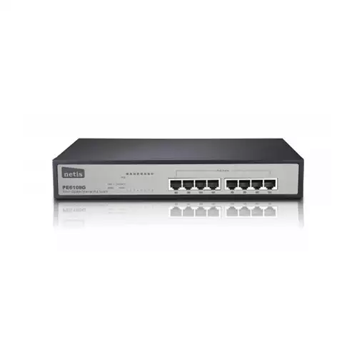 Netis PE6108G Gigabit 8 Port Ethernet PoE Switch