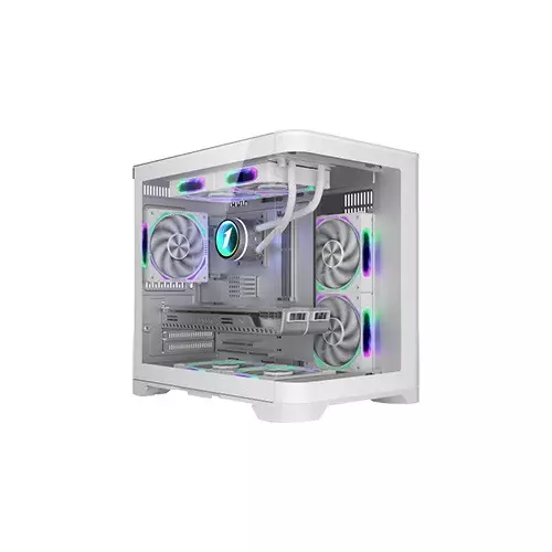 1ST Player UV5 M-ATX FCR ARGB Desktop Case (White)