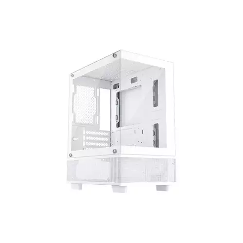 1stplayer MI2-A M-ATX Mid Tower Gaming Desktop Case (White)