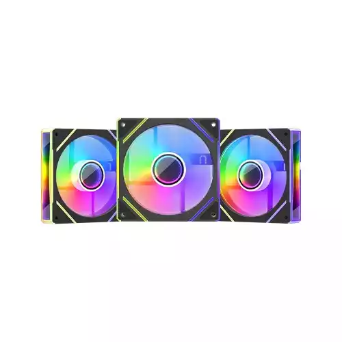 1stPlayer FC 3 in 1 120mm ARGB Case Fans with Remote and Hub