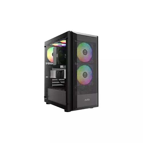 Gamdias AURA GC6 RGB ATX Mid-Tower Gaming Case (Black)