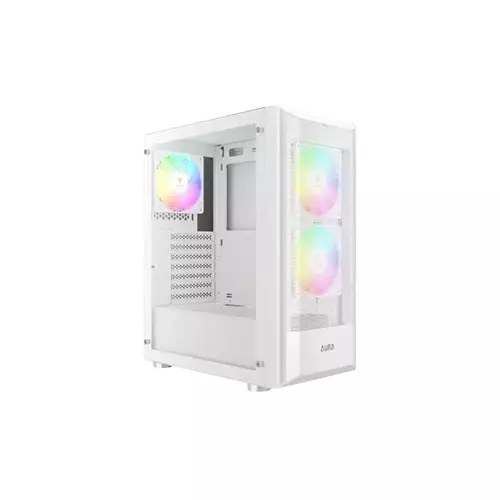 Gamdias AURA GC6 ARGB Fine Mesh ATX Mid-Tower Gaming Case (White)