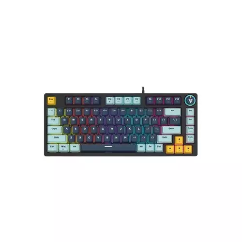 Fantech ATOM 81 MK875V2 RGB Wired Mechanical Gaming Keyboard (Navy Blue) /sky blue