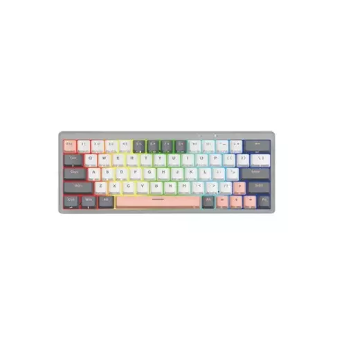 Fantech MK912 Atom PRO63 RGB Tri-Mode Blue Switch/Red Switch Mechanical Keyboard (Edition Saturn)