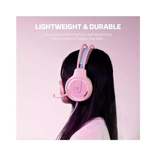 Fantech FLASH HQ53 Lightweight Gaming Headset (Pink)-2
