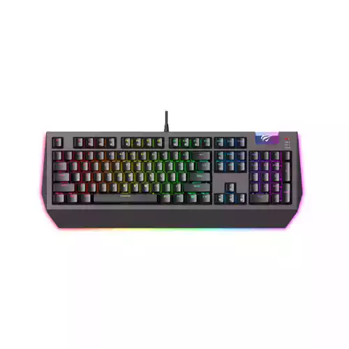 HAVIT KB872L RGB BACKLIT MULTI-FUNCTION BLUE SWITCH MECHANICAL GAMING KEYBOARD thumbnail