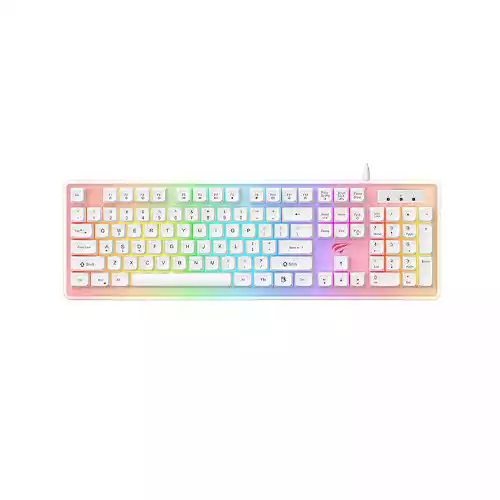 HAVIT KB876L GAMING RGB KEYBOARD (WHITE) thumbnail