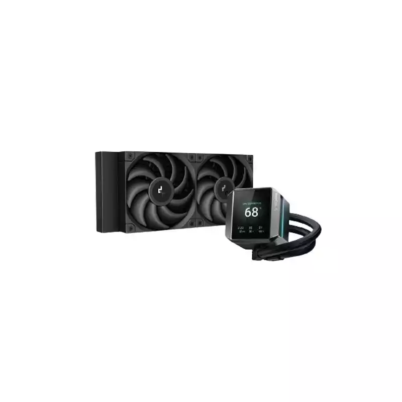 DeepCool MYSTIQUE 240 240mm CPU Liquid Cooler with TFT LCD Screen thumbnail