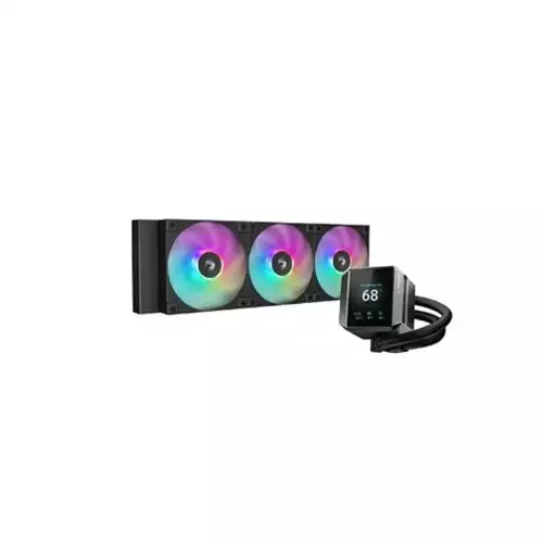 Deepcool MYSTIQUE 360 ARGB CPU Liquid Cooler with Display - Black