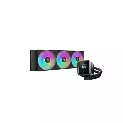 Deepcool MYSTIQUE 360 ARGB CPU Liquid Cooler with Display - Black thumbnail
