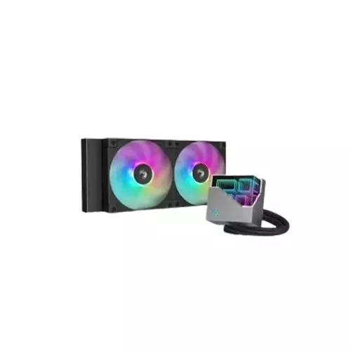 DeepCool LT240 240mm ARGB All-In-One LCD Black Liquid Cooler