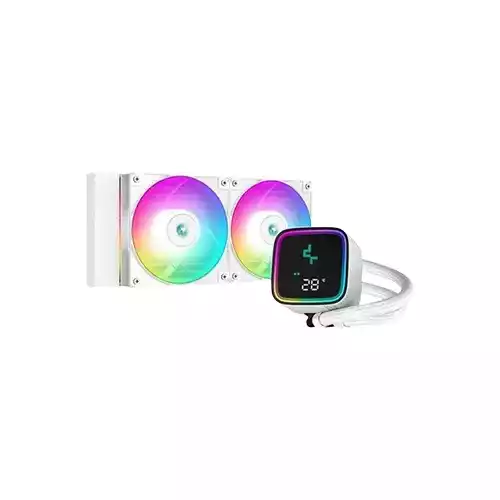 DeepCool LS520 SE Digital 240mm ARGB Liquid White CPU Cooler With Display thumbnail