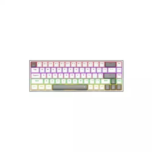 Redragon K705 PRO Tri-Mode rainbow mechanical Gaming keyboard (White Gray)