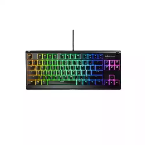 SteelSeries Apex 3 TKL RGB Water Resistant Quiet Tenkeyless Keyboard thumbnail