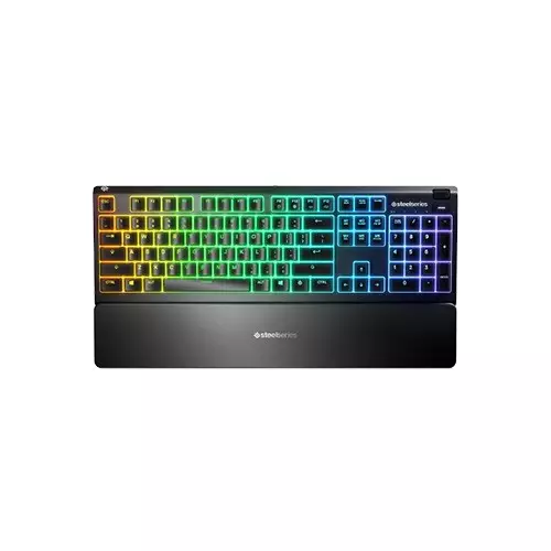 SteelSeries Apex 3 RGB Water Resistant Whisper Quiet Keyboard