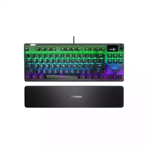 SteelSeries Apex 7 TKL Mechanical Tenkeyless Gaming Keyboard with Smart Display