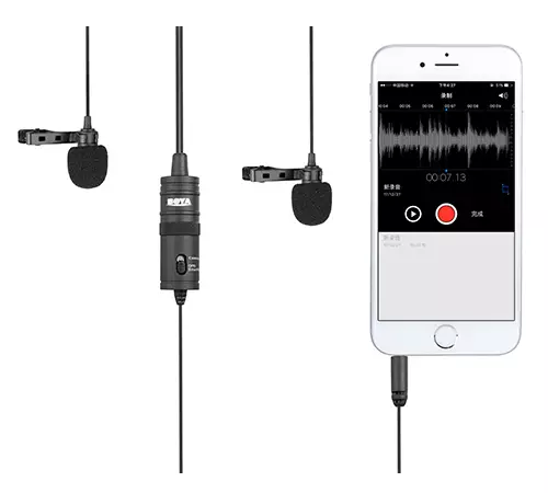 Boya BY-M1DM Dual Omni-directional Lavalier Microphone-1