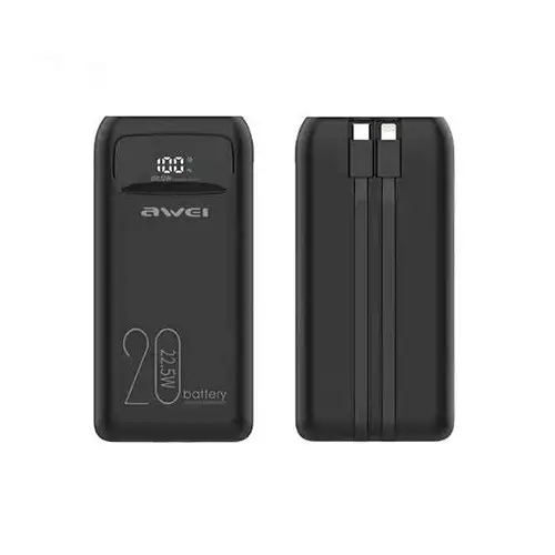 Awei P169K 20000mAh 22.5W Power Bank With Cable