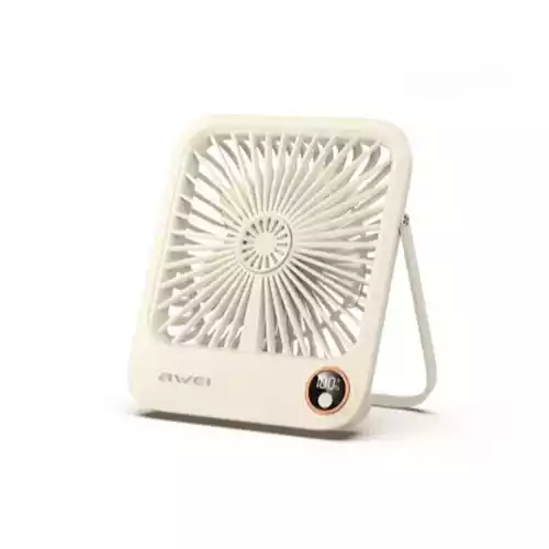 Awei F33 1800mAh Desktop Ultra Slim Rechargeable Fan