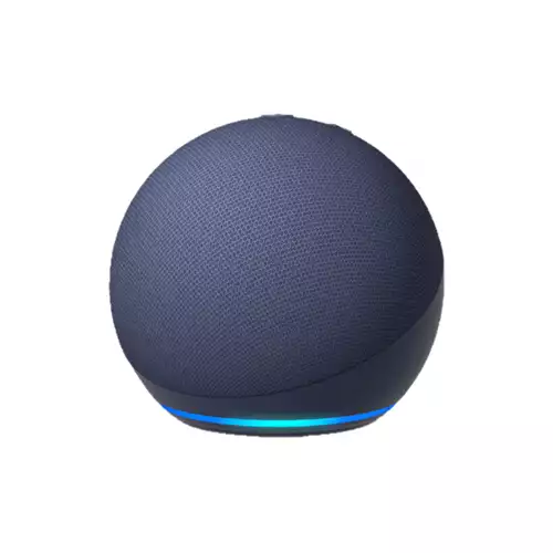 Amazon Echo Dot 5th Gen Clock and Alexa Smart Speaker (Blue)