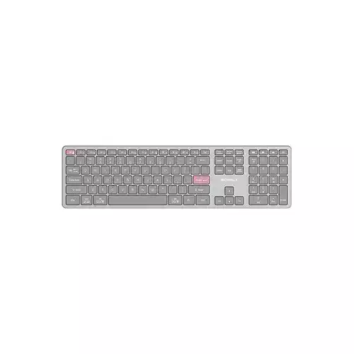 Micropack K-310W 2.4G+Bluetooth Rechargeable Wireless Keyboard (Gray)