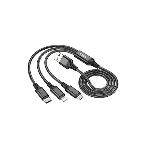 Hoco X76 3-in-1 Super Charging Cable