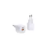 WIWU 33W GAN FAST CHARGER USB-C + QC3.0 POWER ADAPTER- WHITE-1