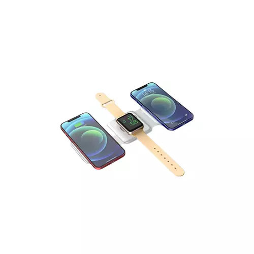WIWU M6 POWER AIR 3 IN 1 FOLDING SILICONE MAGNETIC WIRELESS CHARGER-3