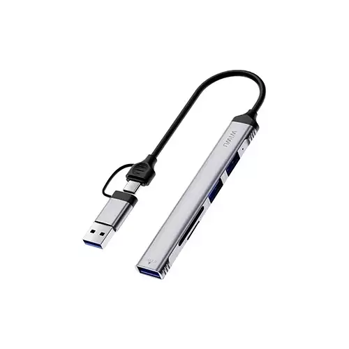 WiWU Zolo 5 In 1 USB Type-A & Type-C Hub
