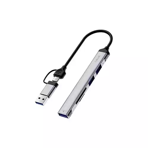 WiWU Zolo 5 In 1 USB Type-A & Type-C Hub