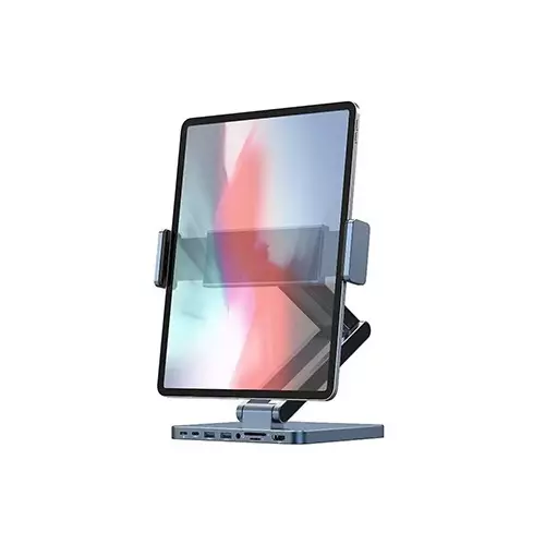 WIWU AH801 Aluminum Alloy Folding Tablet Stand with Docking Station-1