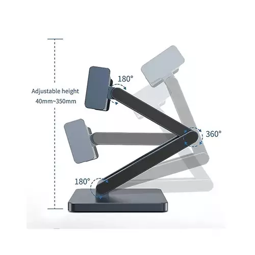 WIWU AH801 Aluminum Alloy Folding Tablet Stand with Docking Station-3