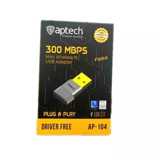 Aptech AP-WA104N 300Mbps USB WiFi Adapter