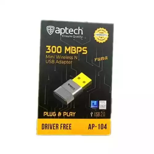Aptech AP-WA104N 300Mbps USB WiFi Adapter thumbnail