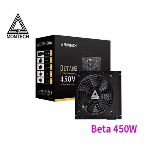 Montech Beta 450W 80plus  Bronze Certified Power Supply