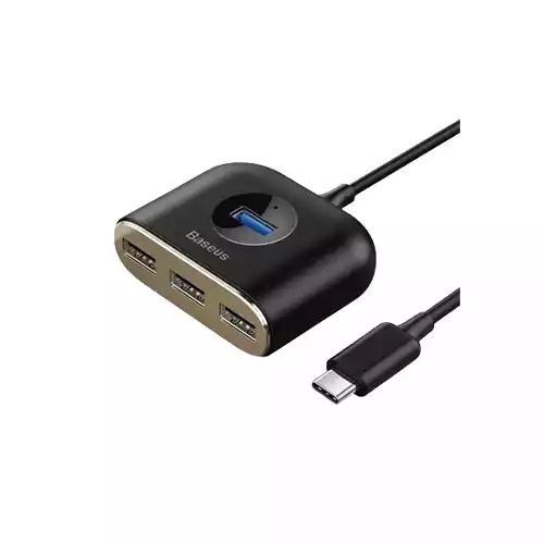 BASEUS CAHUB-BY01 SQUARE ROUND 4 IN 1 USB HUB ADAPTER thumbnail