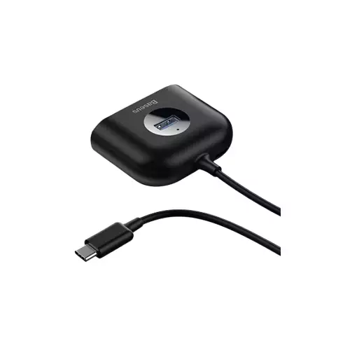 BASEUS CAHUB-BY01 SQUARE ROUND 4 IN 1 USB HUB ADAPTER-1