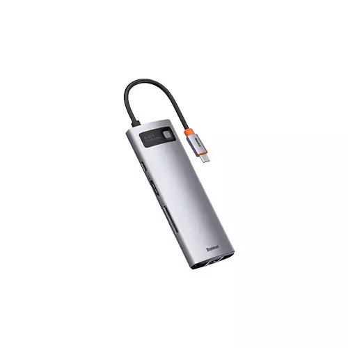 BASEUS CAHUB-CV0G METAL GLEAM SERIES 8-IN-1 MULTIFUNCTIONAL TYPE-C HUB